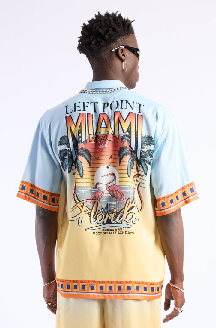 MIAMI BLUE ORANGE SHIRTS TOP